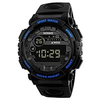 Luxury Men Analog Digital Military Sport LED Waterproof Wrist Watch B