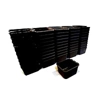 The ROP Shop | (Pack of 100) Black Cage Cup for Chickens, Dogs, Pheasants, Rabbits Feed & Water