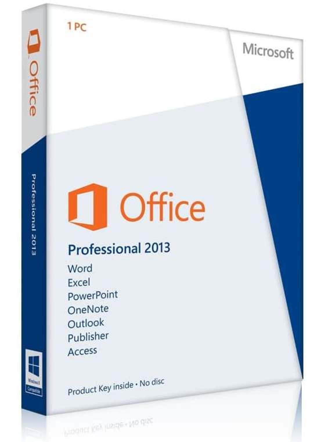 Microsoft Office Professional 2013 Key Card (1pc/1user) [Download]