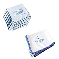 Buy 5 get 1 for Free Microfiber Glass Polishing Cloth (5 Pack) – 25x20 inch – Premium Quality Lint-Free Cleaning Cloth for Stemware, Windows, Etc
