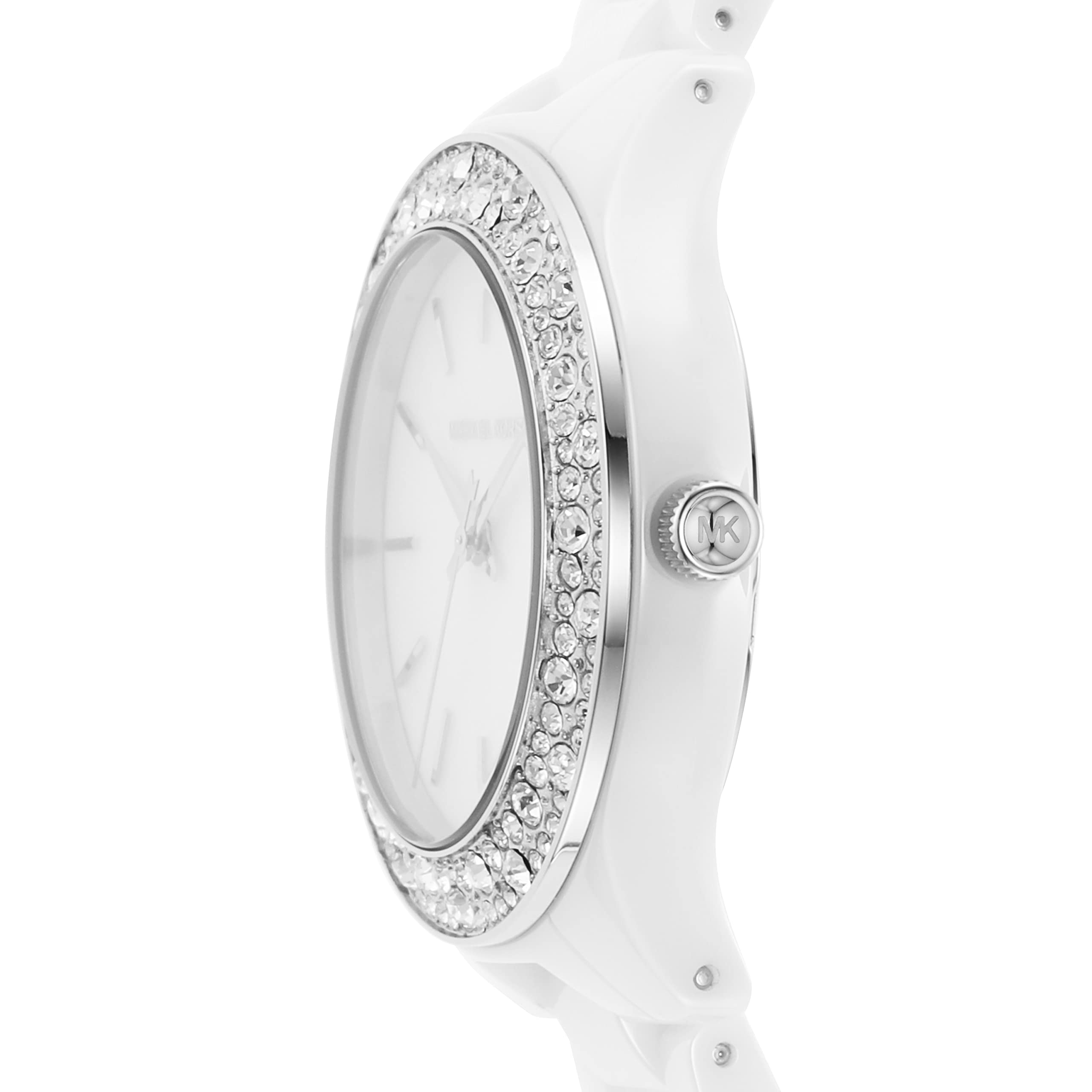 Buy Michael Kors Liliane Three-Hand White Ceramic Watch (Model