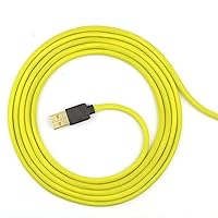 Paracord Mouse Cable for Gaming Mice - for Xtrfy MZ1 RGB - (Yellow 19)
