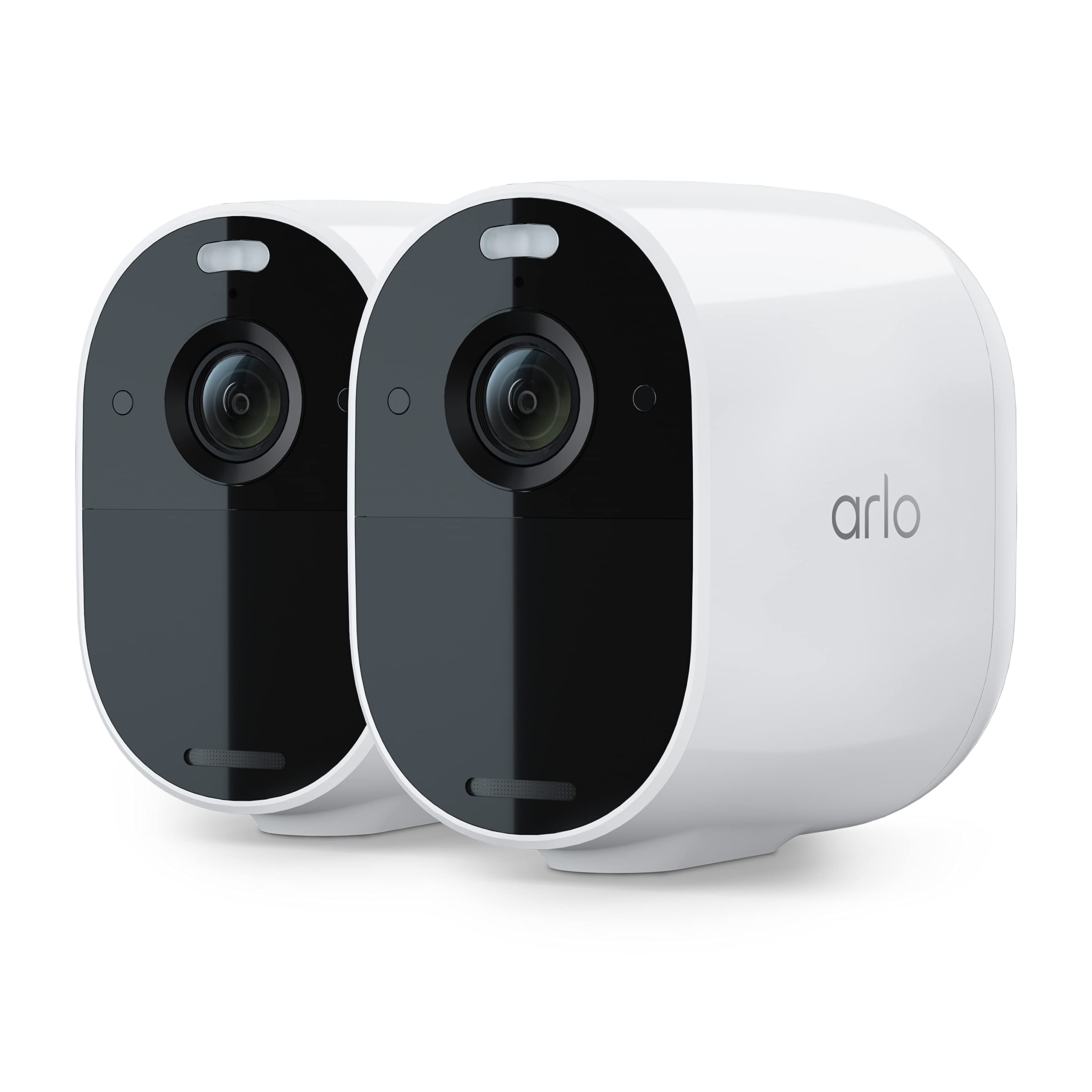 Arlo Essential Spotlight Camera - 2 Count (Pack of 1) - Wireless Security, 1080p Video, Color Night Vision, 2 Way Audio, Wire-Free, Direct to WiFi No Hub Needed, Compatible with Alexa, White, VMC2230
