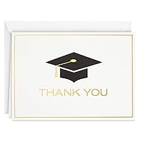 Hallmark Graduation Thank You Cards Bulk, Graduation Cap (40 Thank You Notes and Envelopes)