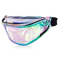 Clear Holographic Fanny Pack-Iridescent Fanny Pack Women,Rave Festival WaistPack