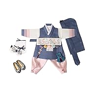 Blue Boy Baby Hanbok First Birthday Party Set Korea Traditional Outfit 1 Age Dol Dolbok