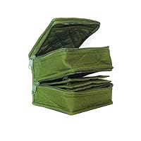Yazzii Double Petite Craft Organizer Bag - Portable Storage Bag Organizer - Multipurpose Storage Organizer for Crafts, Toiletries, Medication, Cosmetics & Jewelry