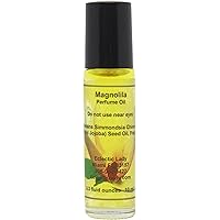 Magnolia Perfume Oil, 1.0 Oz Portable Roll-On Fragrance with Long-Lasting Scent, Delightful Essential Oils and Jojoba Oil For Daily Use
