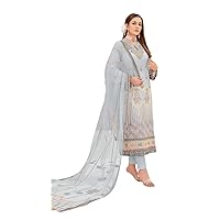women's ready to wear embroidered plus size eid festival pakistani salwar kameez suit for women P5129