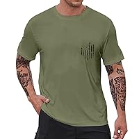 Men's American Flag T-Shirts 3D Printed Graphic Tees Short Sleeve Tops USA Flag Shirt
