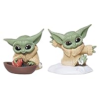 STAR WARS The Bounty Collection Series 4 Grogu Collectible Figures 2.25-Inch-Scale Tadpole Friend, Snowy Walk Posed Toys 2-Pack Ages 4 and Up