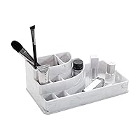 Simplify 8 Section Jewelry Holder in Marble, Durable, Multi-Purpose Cosmetic Bath Accessories Organizers Collection
