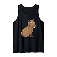 Cute and Funny Capybara Meme Tank Top