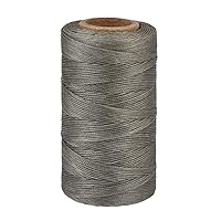 Pandahall 1Roll/260m/284Yards 1x0.3mm Flat Waxed Polyester Cords Macrame Bracelet Beading Thread Gray