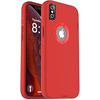 ORIbox Case Compatible with iPhone X Case & iPhone Xs Case, Soft-Touch Finish of The Liquid Silicone Exterior Feels