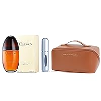 ARTMAN STORE OBSESSION Perfume for Women 3.4 Oz Eau de Parfum - Gift Set Pack - Travel Bag And Refillable Empty Perfume Bottle.