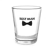 Wedding Party Bow Tie Shot Glass, Best Man