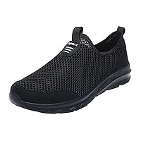 Men's Fashion Sneakers Simple Style Casual Shoes Breathable Wear Resistant Slip On Cloth Shoes