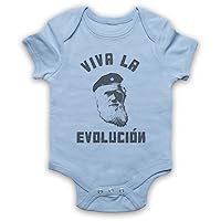 Unisex-Babys' Charles Darwin Viva La Evolucion Baby Grow