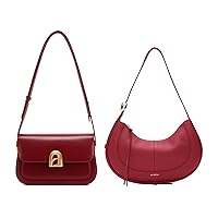 Leather Shoulder Bag For Women - Adjustable Strap Crossbody Purses For Women, Designer Handbags Satchel Bags