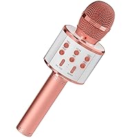  GIFTMIC 2 Pack Karaoke Microphone, Bluetooth Microphone for  Singing, Wireless Microphones Toys for Girls Boys Adults, Portable Kids  Microphone, 5 Year Old Girl Birthday Gift Ideas (Black)