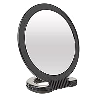 Diane Hand Mirror – 1X 3X Magnifying Hand Held Mirror, Double Sided Vanity Makeup Mirror with Folding Stand Hand Mirror for Women, Men, Salon, Barber, Shaving, and Travel, Medium 6