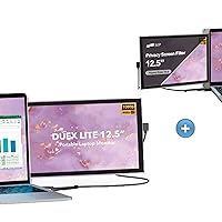 Duex Lite Portable Monitor with Privacy Screen, Mobile Pixels 12.5