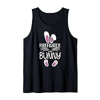 Firefighter Bunny Cute Matching Family Easter Day Funny Tank Top