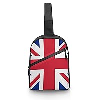 Union Jack UK Flag Sling Backpack Bag Travel Hiking Daypack Chest Bag Cross Body Shoulder Bag for Men Women