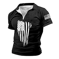 4th of July Mens T Shirt Graphic Printed USA Flag Tshirts 1776 Patriotic Short Sleeve Muscle Summer Novelty Clothing