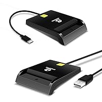 CAC Card Reader Military, Smart Card Reader DOD Military USB Common Access CAC, Compatible with Windows, Mac OS and Linux