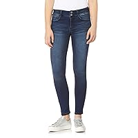 WallFlower Women's Ultra Skinny Mid-Rise Insta Soft Juniors Jeans (Standard and Plus)