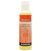 Plantlife Balance Massage Oil - Absorbs Deeply into The Skin and is Circulated Throughout, Providing Optimum Benefit to The Mind and Body - Made in California 4 oz