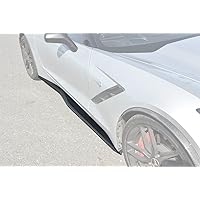 Z06 Performance Style Carbon Fiber Side Skirts Rocker Panel Extension for 2014-2019 Chevrolet Corvette C7 All Models