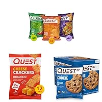 Quest Nutrition Protein Chips, Cookies & Crackers Variety Bundle (12 Count)