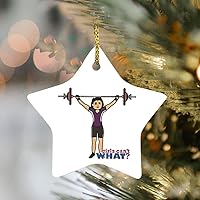 Weightlifter Girl Christmas Ornaments French Bulldog Ornament Keepsake Ornaments 2021 Our First Home Christmas Ornament 2018 Blinking Food Science Fiction for First Christmas Married