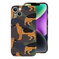 German Shepherd Phone Case Shockproof Phone Protective Covers Cute Slim Shell Compatible for iPhone 14 Plus