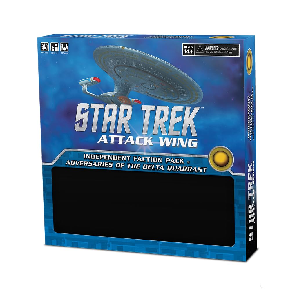 WizKids Star Trek Attack Wing: Independent Faction Pack - Adversaries of The Delta Quadrant | Star Trek Miniatures Game | Star Trek Ships