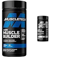 MuscleTech Muscle Builder with Peak ATP for Strength, Multivitamin for Immune Support, 90 Vitamins & Minerals
