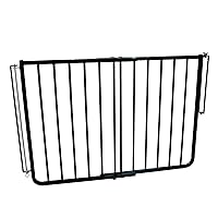 Cardinal Gates SS30OD Outdoor Baby Gate for Stairs - Adjustable Outdoor Dog Gate - Aluminum Safety Gate for Kids & Pets - Can be Installed at Angles - 27 to 42.5 Inches Wide - Black