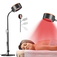 Red Light Therapy,Infrared Light Therapy for Body with Adjustable Stand,660nm Red Light 850nm Near Infrared Red Light Therapy Lamp,Infrared Light with Pulse for Pain Relief,Skin Care(Gold)