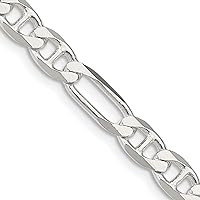 Sterling Silver 5.5mm Figaro Anchor Chain