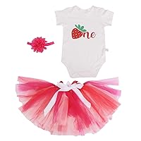 BESTOYARD 1 Set Set baby suit suits for kids strawberry romper bodysuit baby girl outfits Infant Baby Romper baby print kit Baby Photo Taking Clothing baby clothes sleeveless Mesh girl child