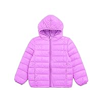 CHICTRY Kids Teens Winter Coat Puffer Jacket Boys Girls Long Sleeve Hoodie Ultra Lightweight Casual Outerwear