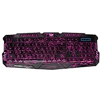 Gaming Cracked Keyboard Gamer Working USB Backlit Wired Keyboard for Game Laptop PC Computer