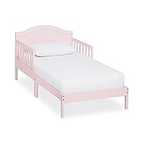Sydney Toddler Bed in Blush Pink, Greenguard Gold Certified 53x29x28 Inch (Pack of 1)