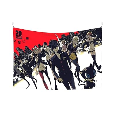 Mua Persona 5 Tapestry Wall Hanging Stylish Decor Interior Art Makeover Room Window Curtain Multi Functional Fabric Poster Decoration Miscellaneous Goods Personality Gift Anese Style Blindfold Backdrop Cloth