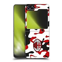 Officially Licensed AC Milan Camouflage Crest Patterns Hard Back Case Compatible with Samsung Galaxy Z Flip5