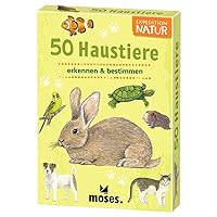 moses. 9792 Expedition Nature 50 Pets À Destination Cards in Set with exciting Quiz Questions, Colourful