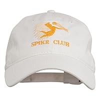 Spike Club Man Volleyball Embroidered Washed Cap